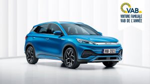 BYD Yuan é eleito o automóvel elétrico para famílias pela VAB Flemish Automobile Club 2023