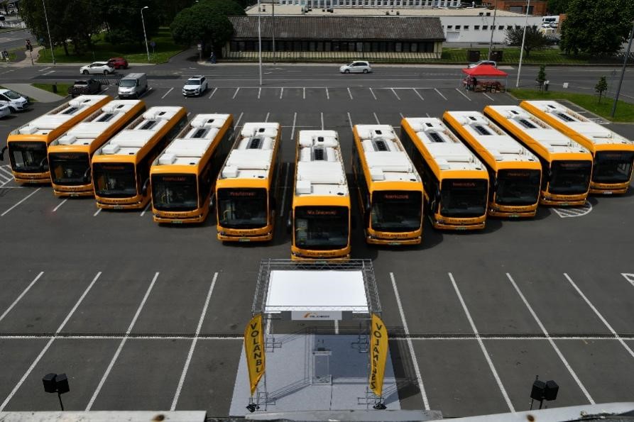 Ônibus elétricos BYD começam a circular em Zalaegerszeg, na Hungria