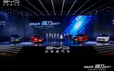 BYD anuncia que todos os seus veículos elétricos a partir de agora virão com baterias Blade