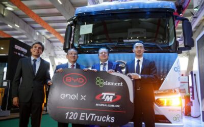 BYD entrega primeira frota de semirrebocadores elétricos na América Latina