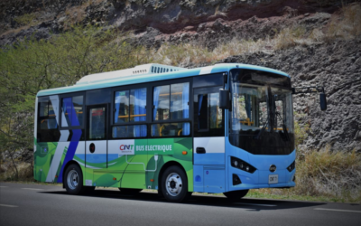 Ilhas Maurício recebem seu primeiro ônibus BYD K6 100% elétrico