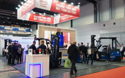 BYD apresenta novas empilhadeiras elétricas ao mercado europeu na LogiMAT