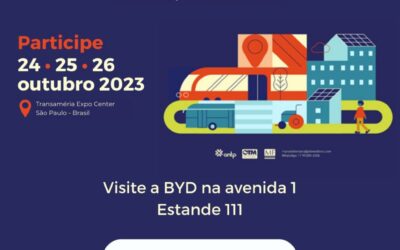 Das células de baterias e chassis de ônibus à solução completa em energia solar: conheça os destaques da BYD na Arena ANTP