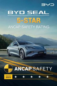 BYD Dolphin e BYD Seal conquistam classificação máxima de cinco estrelas em testes de segurança do ANCAP Safety