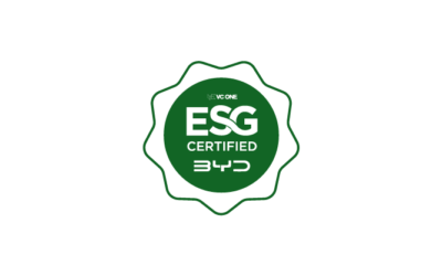 BYD é a primeira montadora do mundo a ter certificação ESG para as concessionárias da marca, validada por certificadora independente