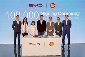 BYD e Shell fecham parceria para 100.000 clientes de veículos elétricos