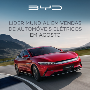 BYD lidera as vendas mundiais de veículos elétricos em agosto