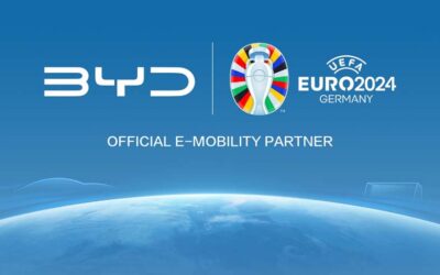 BYD agora é parceira oficial do maior campeonato de futebol da Europa, a UEFA EURO 2024™