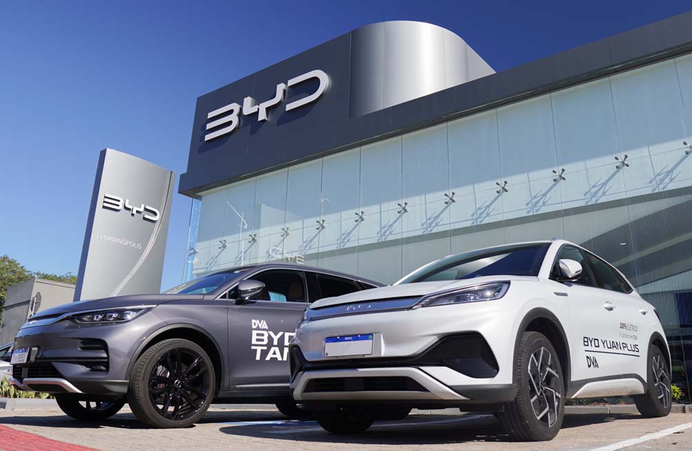 BYD do Brasil comemora a abertura de sua 100ª concessionária