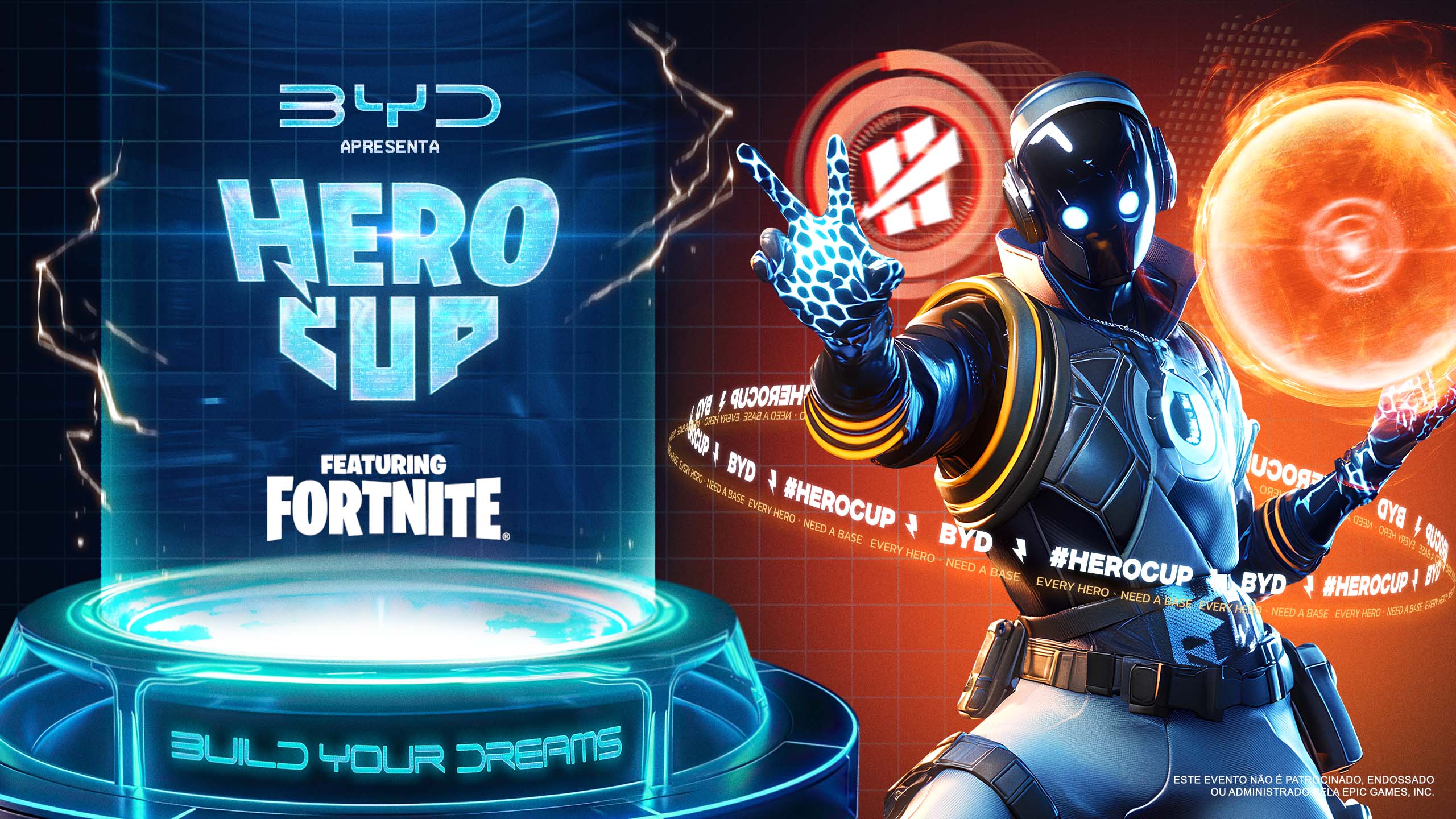 BYD entra no cenário gamer com mapa exclusivo no Fortnite e patrocínio a torneio da Hero Base